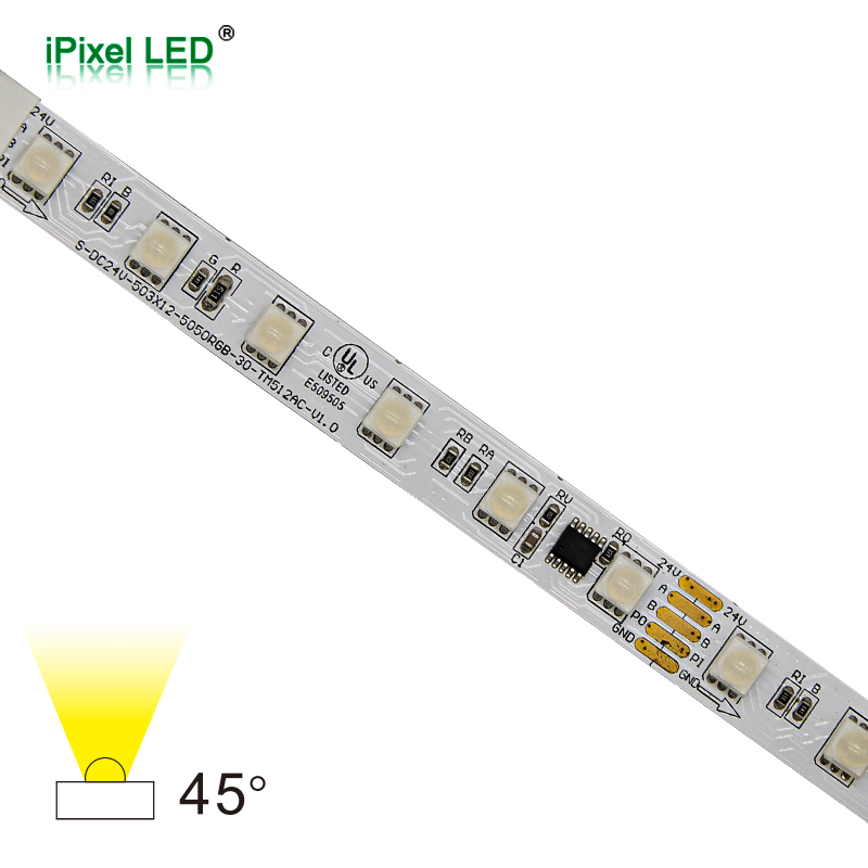 DMX512小角度5050 RGB 幻彩软灯带60灯/M DC24V