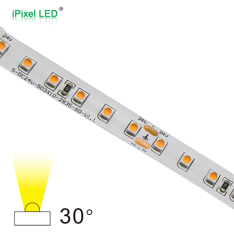 小角度SMD2835 120颗/m软灯条 DC24V