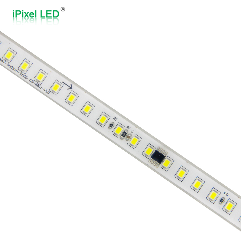 自动颜色跑马白色灯带126灯/M DC24V